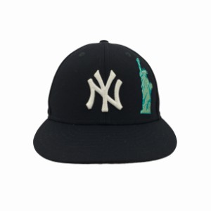 NEW ERA(ニューエラ) 6Pキャップ 59FIFTY つば裏グレー アップル刺繍 メンズ  7 1/8【中古】【ブランド古着バズストア】