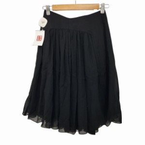 FOXEY(フォクシー) 2017 Tulip Flare Skirt 膝丈 ギャザーフレアスカート レディース JPN：38 【中古】【ブランド古着バズストア】