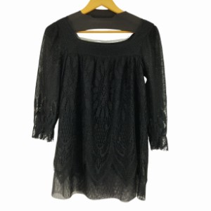 ANNA SUI(アナスイ) レースデザイン L/S ブラウス レディース  P【中古】【ブランド古着バズストア】