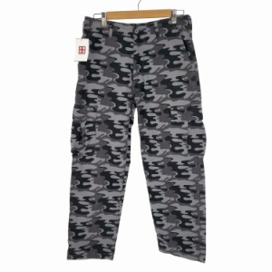 Stussy(ステューシー) 90S 紺タグ リップストップ ブラック ウッドランドカモ BDU カーゴ パンツ メンズ  32【中古】【ブランド古着バズ