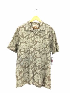 USED古着(ユーズドフルギ) SIDEOUT flower pattern s/s cotton shirt メンズ import：L 【中古】【ブランド古着バズストア】