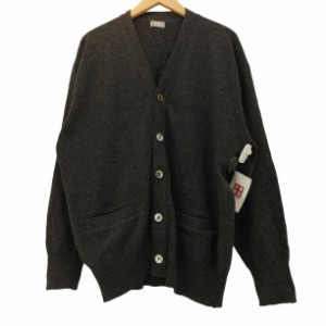 COMME des GARCONS HOMME(コムデギャルソンオム) 80S Archives デカオム 銀タグ ウールデカボタンカーディガン メンズ 表記無 【中古】【