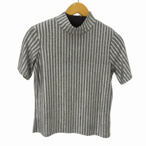 ZARA(ザラ) S/Sタートルネックシアーニットトップ レディース  S【中古】【ブランド古着バズストア】