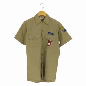 Dickies(ディッキーズ) USA製 ワッペン ポリコットンワークシャツ メンズ import：S 【中古】【ブランド古着バズストア】