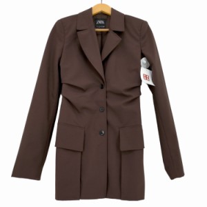 ZARA(ザラ) CHOCOLATE BLAZER DRESS テーラードジャケット レディース import：S 【中古】【ブランド古着バズストア】