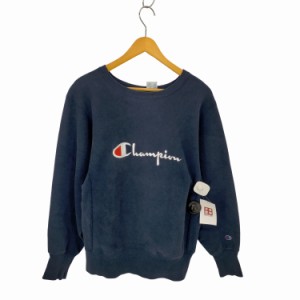 Champion(チャンピオン) 90S 刺繍タグ MADE IN USA REVERSEWEAVE スクリプトロゴ刺繍クルーネックスウェット メンズ import：M 【中古】