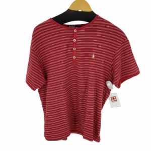 POLO RALPH LAUREN(ポロラルフローレン) ヘンリーネックボーダーTEE レディース 表記無 【中古】【ブランド古着バズストア】