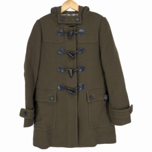 BURBERRY LONDON(バーバリーロンドン) ダッフルコート アウター 裏地チェック ジップアップ フード付き レディース JPN：38 【中古】【ブ