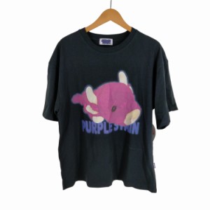 USED古着(ユーズドフルギ) {{PURPLE STAIN}} プリントクルーネックTシャツ メンズ JPN：S 【中古】【ブランド古着バズストア】