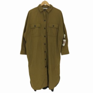 ZARA(ザラ) ナイロン ドッキング シャツワンピース レディース  M-L【中古】【ブランド古着バズストア】