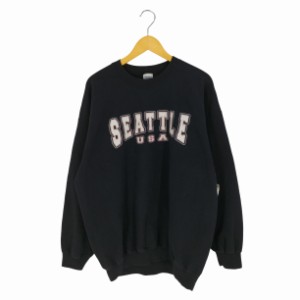 GILDAN(ギルダン) メキシコ製 SEATTLE プリント クルーネックスウェット メンズ import：XL 【中古】【ブランド古着バズストア】