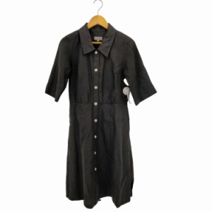 MHL.(エムエイチエル) 16SS Elbow Sleeve Shirt Dress 襟付き リネン ドレスワンピース レディース JPN：1 【中古】【ブランド古着バズス