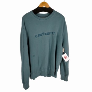 Carhartt WIP(カーハートワークインプログレス) CARHARTT SWEAT SHIRT ガーメントダイロゴスウェットシャツ メンズ JPN：L 【中古】【ブ