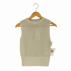 AZUL by moussy(アズールバイマウジー) MESH KNIT VEST メッシュニットベスト レディース FREE 【中古】【ブランド古着バズストア】