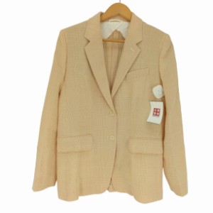 MAX MARA(マックスマーラ) ライトウール チェック 2B テーラードジャケット レディース JPN：42 【中古】【ブランド古着バズストア】