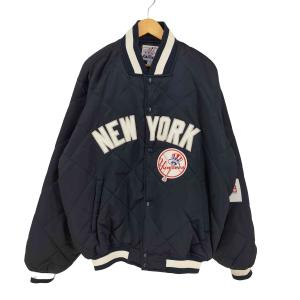 MAJESTIC(マジェスティック) MLBチームロゴ 刺繍  キルティング スタジャン メンズ  XXL【中古】【ブランド古着バズストア】