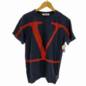 Valentino(ヴァレンティノ) ロゴクルーネックTシャツ メンズ JPN：XS 【中古】【ブランド古着バズストア】