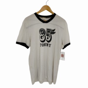 TOMMY(トミー) 85TOMMYプリント リンガーTシャツ メンズ import：L 【中古】【ブランド古着バズストア】