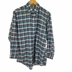 L.L.Bean(エルエルビーン) USA製 ブロックチェック BDシャツ メンズ  16-32【中古】【ブランド古着バズストア】