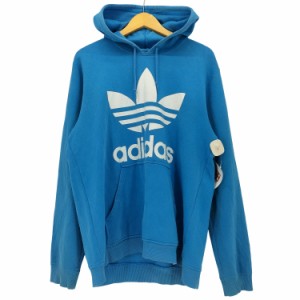 adidas Originals(アディダスオリジナルス) トレフォイルロゴ プルオーバーパーカー メンズ  L【中古】【ブランド古着バズストア】