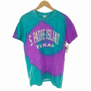 USED古着(ユーズドフルギ) GILDANボディ S PADRE ISLAND TEXAS プリント タイダイ染 Tシャツ メンズ import：M 【中古】【ブランド古着バ