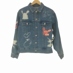 XLARGE(エクストララージ) 23AW DENIM JACKET コラボ デニムジャケット メンズ import：S 【中古】【ブランド古着バズストア】