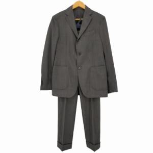 LARDINI(ラルディー二) Easy Wear パッカブル ストレッチ 3B ウールテーラードジャケット セットアップ メンズ  46 7REG【中古】【ブラン