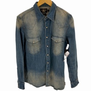 RRL RALPH LAUREN(ダブルアールエル ラルフローレン) USED加工 デニムシャツ メンズ JPN：S 【中古】【ブランド古着バズストア】