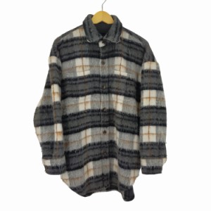 Ungrid(アングリッド) シャギーニット チェックシャツジャケット オーバーサイズ レディース ONE SIZE 【中古】【ブランド古着バズストア