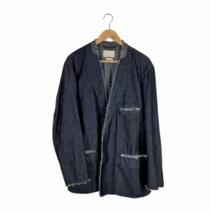 YOKE(ヨーク) 21SS  CUT-O FF DENIM TAILORED JACKET カットオフ加工デニムジャケット メンズ JPN：2 【中古】【ブランド古着バズストア