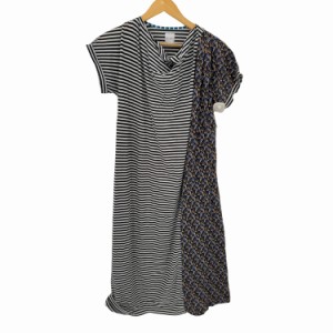 Paul Smith(ポールスミス) ボーダーフラワー切替半袖Tシャツワンピース レディース import：M 【中古】【ブランド古着バズストア】