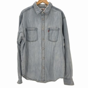 Levis(リーバイス) インドネシア製 赤タブ  長袖 デニムシャツ メンズ JPN：L 【中古】【ブランド古着バズストア】