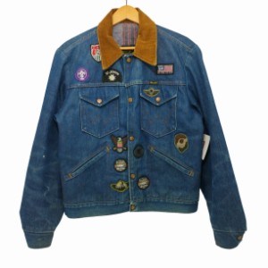 Wrangler(ラングラー) 裏地ブランケット ワッペン デニムジャケット メンズ 表記無 【中古】【ブランド古着バズストア】