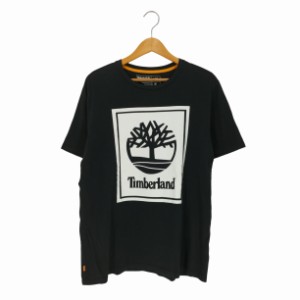 Timberland(ティンバーランド) SS STACK LOGO CREWNECK T-Shirt スタックロゴTシャツ メンズ import：L 【中古】【ブランド古着バズスト
