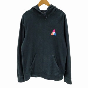 HUF(ハフ) Prism Pullover Hoodie トライアングルロゴ パーカー メンズ JPN：L 【中古】【ブランド古着バズストア】