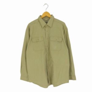 L.L.Bean(エルエルビーン) コットン長袖ワークシャツ メンズ import：L 【中古】【ブランド古着バズストア】