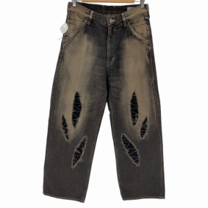 USED古着(ユーズドフルギ) {{ENCOMING}}SLASHED DENIM TROUSER メンズ  30【中古】【ブランド古着バズストア】