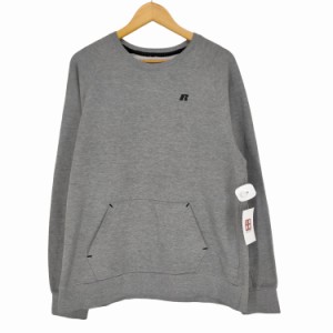 RUSSELL ATHLETIC(ラッセルアスレチック) PREMIUM FLEECE ロゴ刺繍ラグランスウェット メンズ JPN：L 【中古】【ブランド古着バズストア