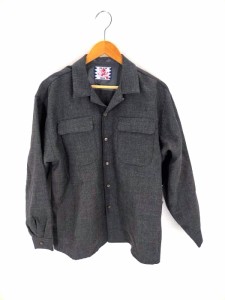 L 未使用品 22AW サノバチーズ Tweed Shirt ツイードシャツ