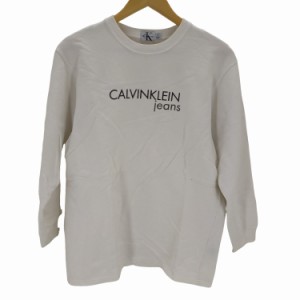 CALVIN KLEIN(カルバンクライン) ロゴクルーネックスウェット メンズ JPN：S 【中古】【ブランド古着バズストア】