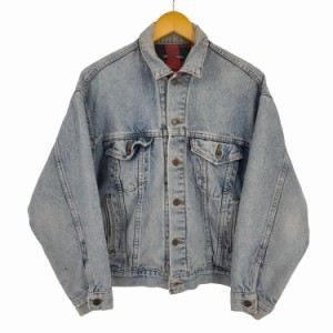 Levis(リーバイス) 80S USA製 ボタン裏527 裏地チェック 70417 デニムジャケット メンズ import：S 【中古】【ブランド古着バズストア】