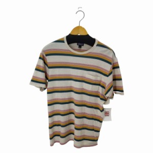 patagonia(パタゴニア) 17年製 マルチカラーボーダーTシャツ SQUEAKY CLEAN POCKET T-SHIRT メンズ import：S 【中古】【ブランド古着バ