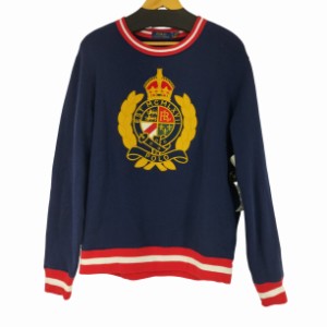 POLO RALPH LAUREN(ポロラルフローレン) CREST CREW NECK SWEAT クレスト クルーネックスウェット メンズ JPN：L 【中古】【ブランド古着