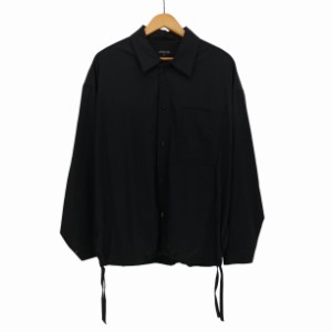 JIVELTA(ジベルタ) 19AW ドローコード オープンカラー オーバーサイズ  L/S シャツ メンズ JPN：3 【中古】【ブランド古着バズストア】