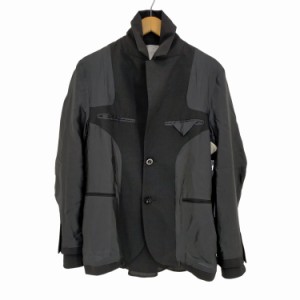 Sacai(サカイ) SUITING JACKET ドッキング レイヤード シャツジャケット メンズ  1【中古】【ブランド古着バズストア】