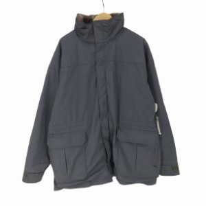 WOOLRICH(ウールリッチ) 80S USA製 紺タグ 裏地チェックブランケット 比翼 ジップアップ ジャケット メンズ import：XL 【中古】【ブラン