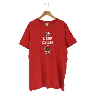 GILDAN(ギルダン) バレーボール プリント クルーネック Tシャツ メンズ import：L 【中古】【ブランド古着バズストア】