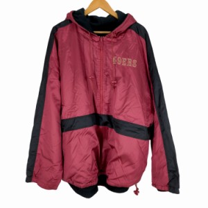 Reebok(リーボック) 90S サテン×フリース アノラックパーカー メンズ JPN：XXL 【中古】【ブランド古着バズストア】