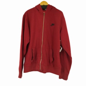 NIKE(ナイキ) 裏地サーマルワンポイントロゴジップパーカー メンズ  2X【中古】【ブランド古着バズストア】