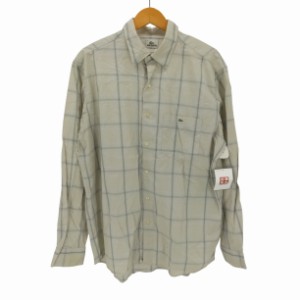 LACOSTE(ラコステ) 90-2000s ヴィンテージ ワンポイント ポケット チェック柄 L/S シャツ メンズ  44【中古】【ブランド古着バズストア】